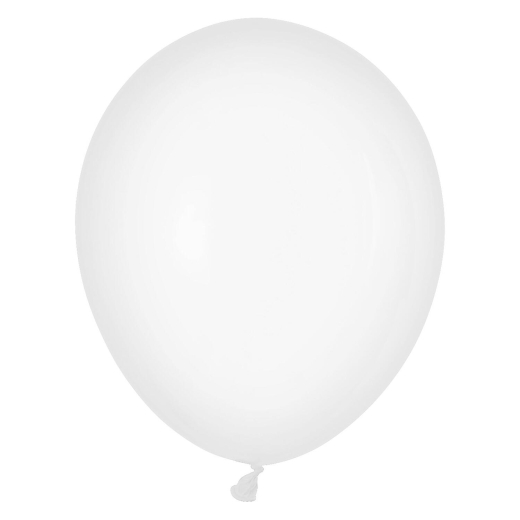 Luftballons weiß Ø 250 mm, Größe 'M', 10 Stk.