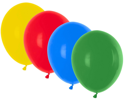 Luftballons bunt gemischt Ø 250 mm, Größe 'M', 20 Stk.