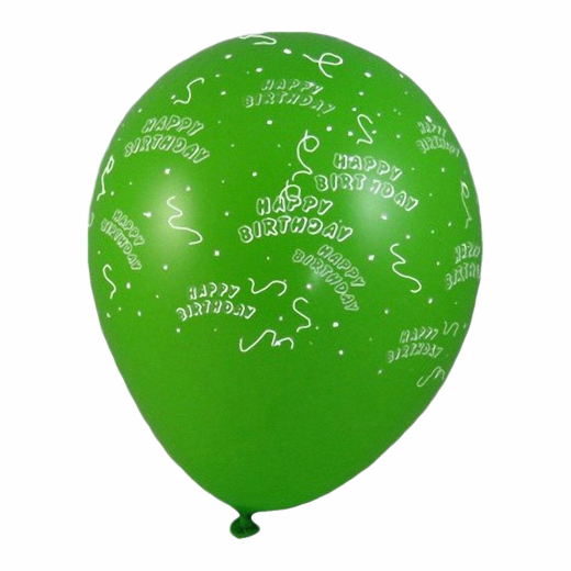 Luftballons 'Happy Birthday' Ø 300 mm, Größe 'L', 100 Stk.