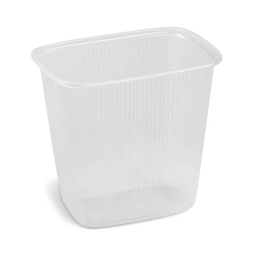 Rechteckbecher klar 108 x 82 x 107 mm 500 ml (PP), 1000 Stk.