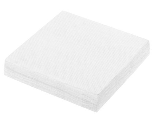 Servietten Prägeservietten 1-lagig, 33 x 33 cm weiß, gute Qualität, 100 Stk.