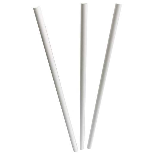Papiertrinkhalme FSC® Papier Cocktail weiss Ø 8mm 145 mm, 140 Stk.