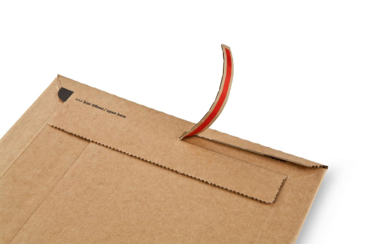 ColomPac Versandtaschen 150 x 250 x -50 mm extrem starke Wellpappe Selbstklebeverschluss Aufreißfaden braun