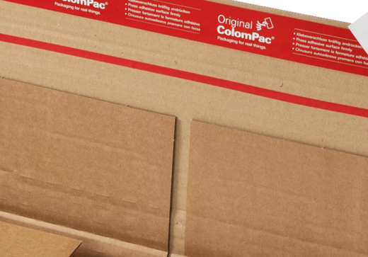 ColomPac Universal-Versandverpackung 480 x 330 x 105mm Extra Stabil mit Selbstklebeverschluss & Aufreißfaden