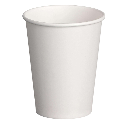Kaffeebecher 'Coffee To Go' Pappbecher 100% ohne Kunststoff weiß 200ml, 50 Stk.