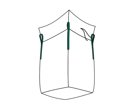 Big Bag 90x90x110cm Standard unbeschichtet SWL 1.000kg mit Schürze