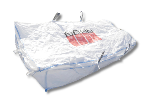 Plattensack 260x125x30cm für Asbestentsorgung mit Asbestsymbol-Druck