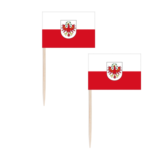Fahnenpicker 'Tirol', 6.8cm, 500 Stk.