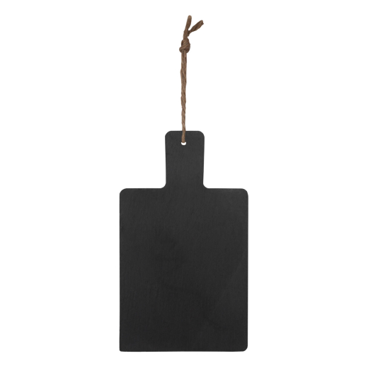 Wand-Kreidetafel 'Naturstein' aus Schiefer schwarz zum Aufhängen 11 x 19cm
