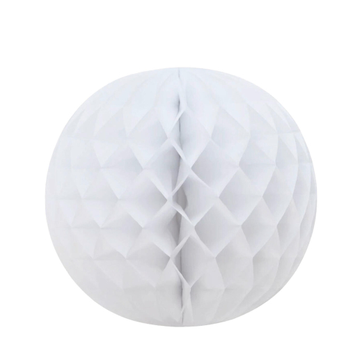 Wabenball Lampion rund weiß Ø 35 cm