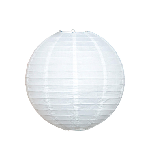 Lampion rund weiß Ø 25 cm