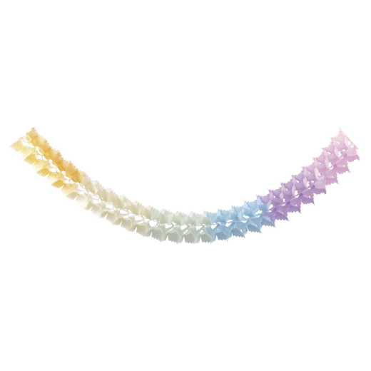 Girlande 'Pastellfarben' aus Papier schwer entflammbar Ø14.5cm 3.6m, 1 Stk.