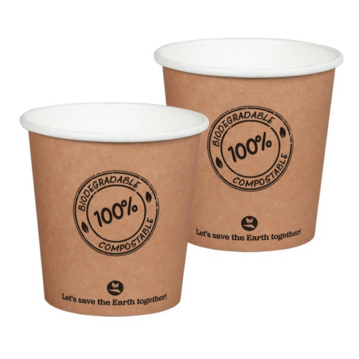 Pappbecher 100ml Ø6.2cm, -10°C bis 100°C, 50 Stk.