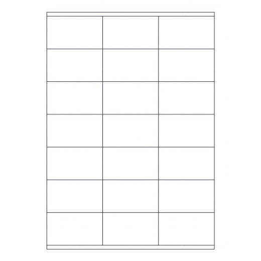 Etiketten Labels selbstklebend weiß 70 x 41mm auf DIN A4, 2100 Stk.