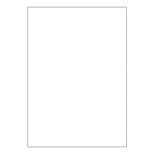 Etiketten Labels selbstklebend weiß 210 x 297mm auf DIN A4, 100 Stk.