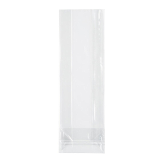 Blockbodenbeutel OPP Siegelnaht transparent 80 + 50mm x 150mm 40my, 1000 Stk.