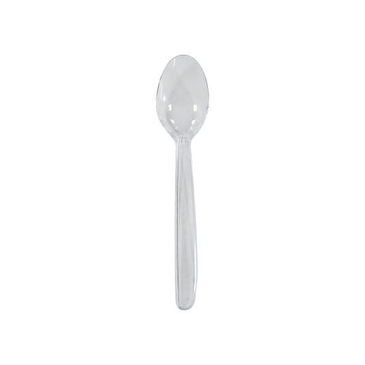 Eislöffel Kaffeelöffel Mehrweg spülmaschinengeeignet 13cm transparent, 50 Stk