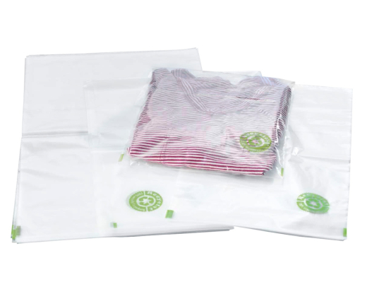 Flachbeutel 160 x 250 mm, 25my aus 100% recyceltem LDPE (rLDPE), 100 Stk.
