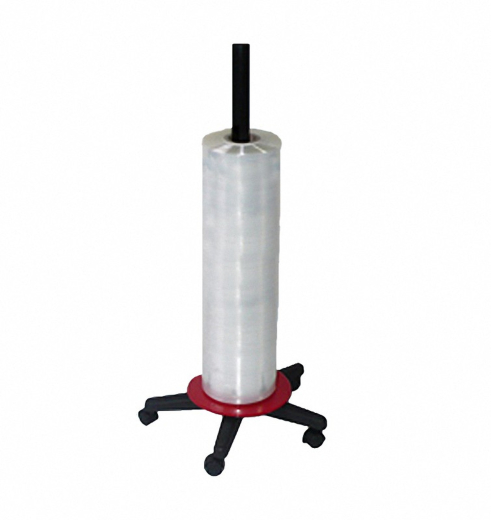 Folienspender senkrecht, für Folienbreite bis 1500 mm, rot/schwarz bis 20kg