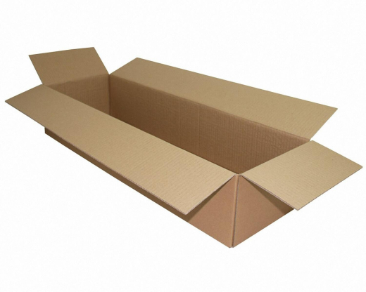 Faltkarton 800x250x150mm 1-wellig Dickwelle braun