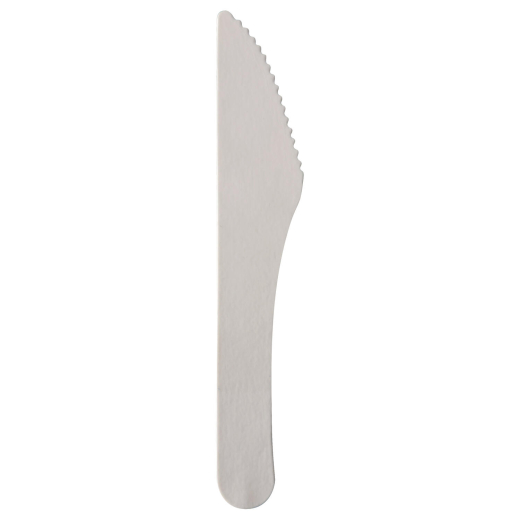 PAPSTAR 'pure' Papiermesser Messer aus Papier 15,8 cm FSC® weiss, 100 Stk.