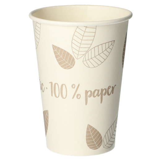 Trinkbecher Coffee to Go für Heißgetränke, unbeschichtet, taupe, 180ml, 80 Stk.