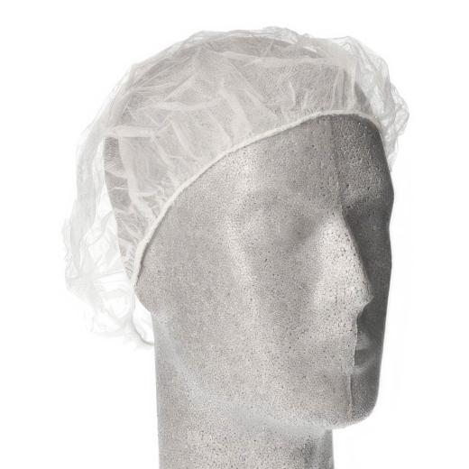 Einweg Baretthauben Kopfhauben Vlieshauben Ø 52cm weiss, 100 Stk.