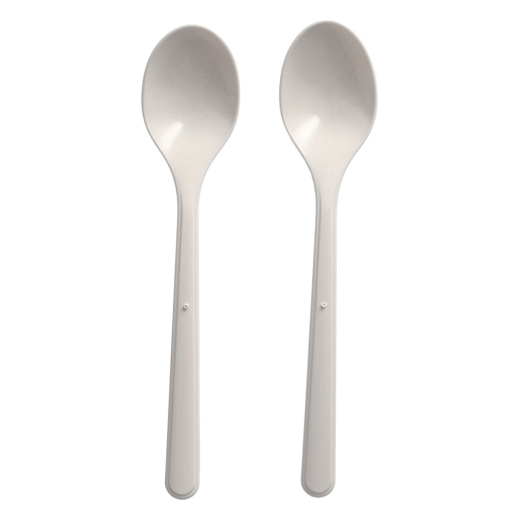 Kaffeelöffel Mehrweg 130mm aus PP extra stabil weiss, 50 Stk.