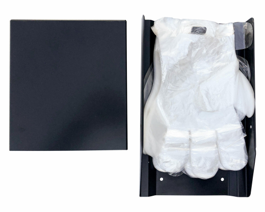 Handschuhspender aus Metall für Outdoor + Indoor für geblockte Einweghandschuhe