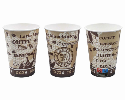 Automatenbecher Kaffeebecher 80mm Ø 'Coffee Mountain' 300 ml 75 Stk.