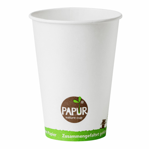 Automatenbecher Kaffeebecher PAPUR ohne Kunststoff 70,3mm Ø 180 ml, 100 Stk.