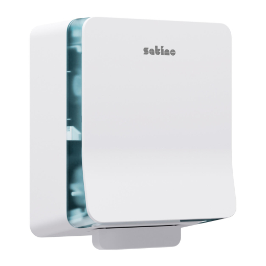 Satino Hyginity Autocut Handtuchrollenspender, System SYS1, 41,8 cm x 31,8 cm x 23,2 cm, weiß