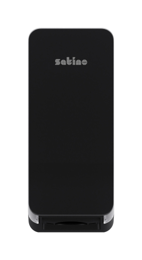 Satino Einzelblatt-Toilettenpapierspender für BT1, hygienisch, schwarz