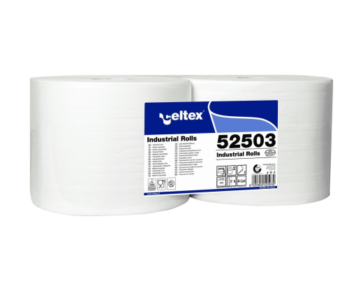 Celtex Putzpapier 2-lagig Zellstoff 22 x 38 cm weiß, 2 Rollen je 1000 Blatt