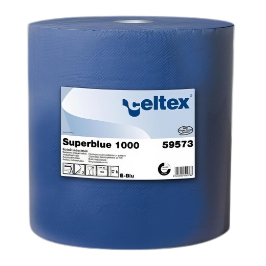 Celtex Putzpapier 3-lagig 36x36 cm blau, 1000 Blatt auf Rolle