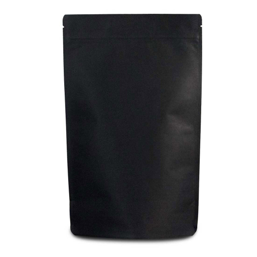 Standbodenbeutel Kraftpapier schwarz, 110x185x65mm, 250ml, 1000 Stk.