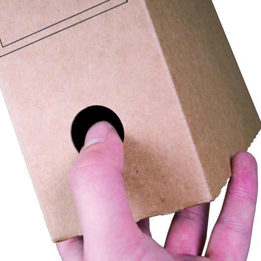 Archiv-Ablagebox 315x65x233mm wiederverschließbar braun