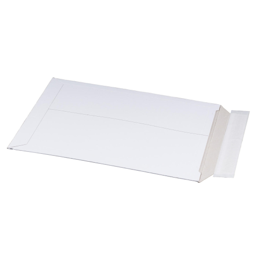 Vollpappe-Versandtasche 237x342mm stabile Vollpappe Selbstklebeverschluss A4+ weiß