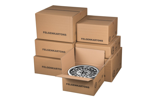 Felgenkarton für 22 Zoll - 600x600x(242)-390mm mit variabler Höhe 2-wellig