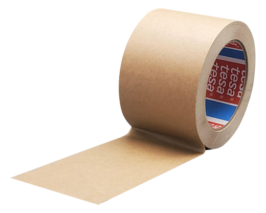 TESA Papierklebeband tesapack 4713 mit Naturkautschukkleber 75mm x 50m, braun
