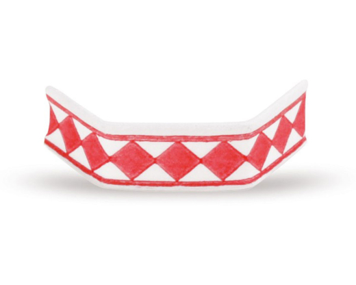 U-Clips VerschlussClips Beutelverschlüsse 40 mm Rot-Weiss Papier, 1000 Stk.