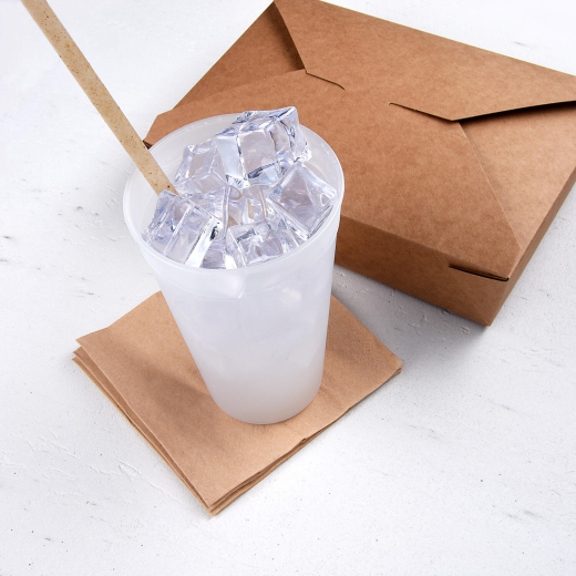 Mehrwegbecher gefrostet mit Eichstrich 400ml Ø90mm, 12 Stk.