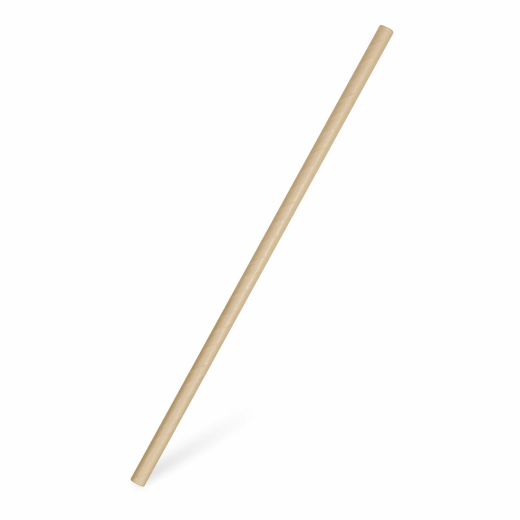 Papiertrinkhalme für Kaltgetränke, gerade natur 20 cm Ø 6 mm, 100 Stk.