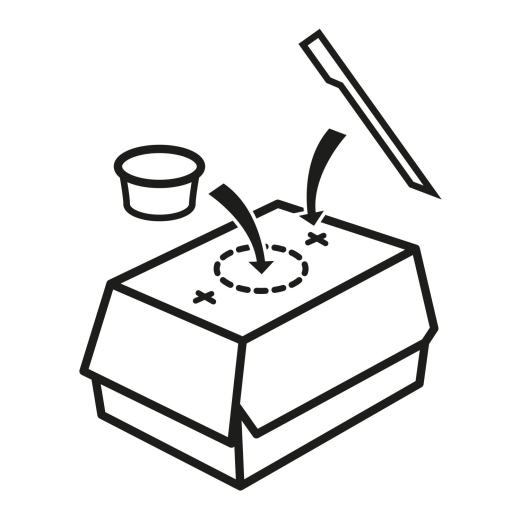 Hamburgerboxen PLUS kraft braun Fettbarriere 19,5x13,5x10cm, 50 Stk.