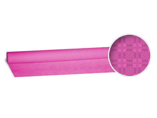 Damasttischdecke Tischtuch aus Papier, gerollt 1,20m x 8m, rosa