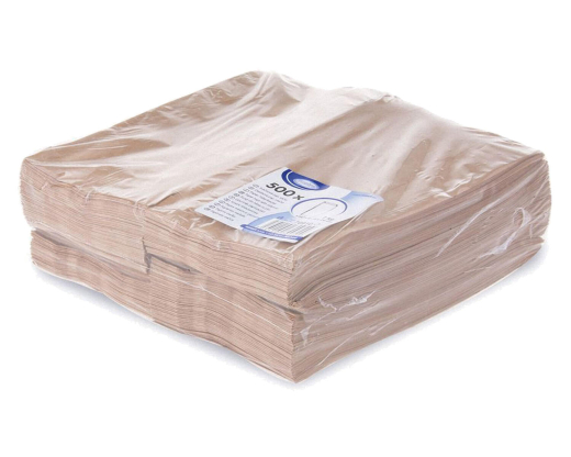 Papierfaltenbeutel Papiertüten braun 12+5 x 24 cm für ca. 1 kg Inhalt, 500 Stk.