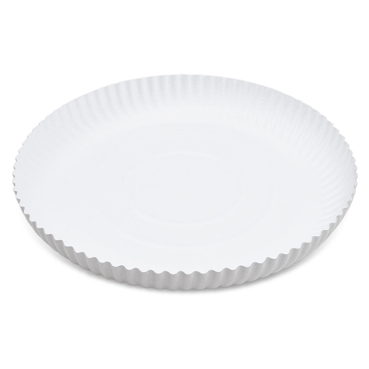 Pappteller 'Recy' rund tief Ø29cm weiß, 50 Stk.