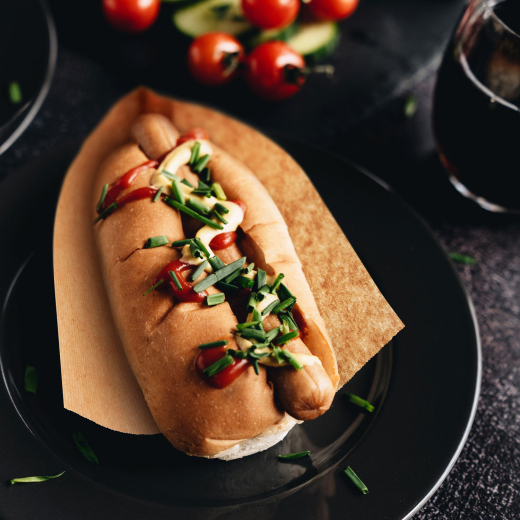Papierbeutel braun ohne Druck für Hotdogs 19 x 10 cm, 500 Stk.