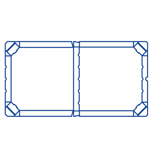 Pizzakarton aus Mikrowellpappe mit neutralem Motiv, 30 x 30 x 3 cm, 100 Stk.
