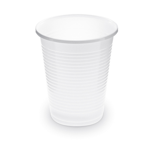 Trinkbecher Getränkebecher weiß 180 ml PP, Ø 70 mm, 100 Stk.